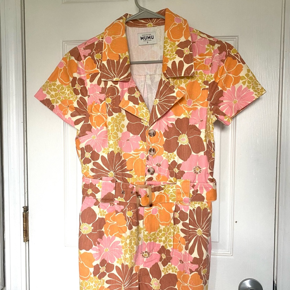 Show Me Your Mumu Rhodes Romper - Retro Garden